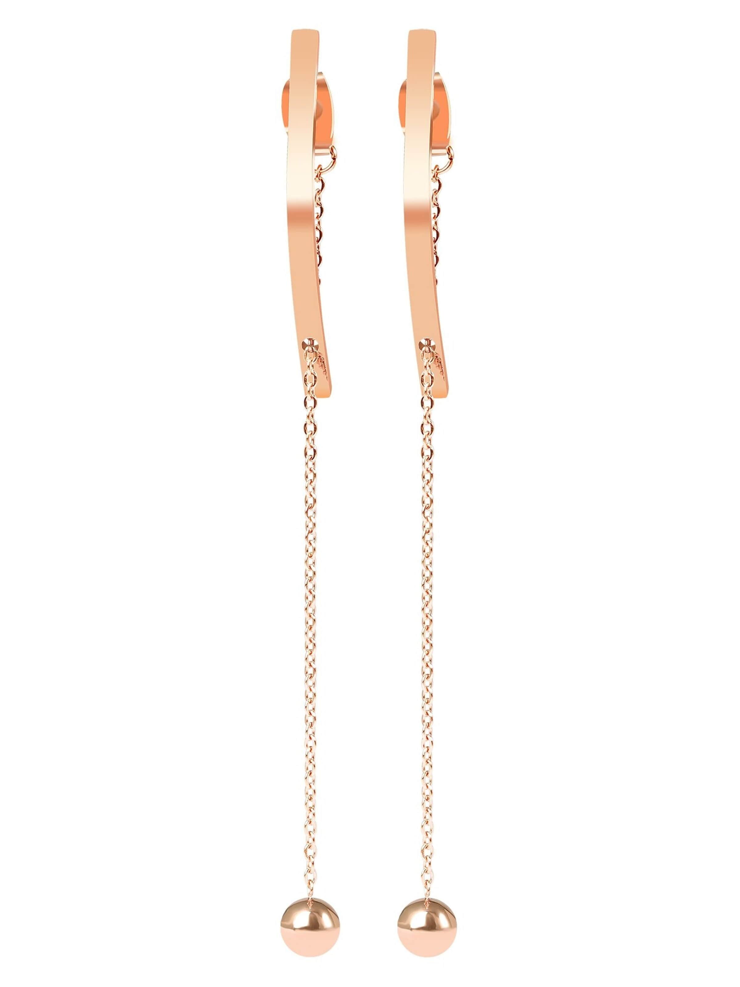 Akzent Earrings 'Agnesa, langlebig' in Gold: front