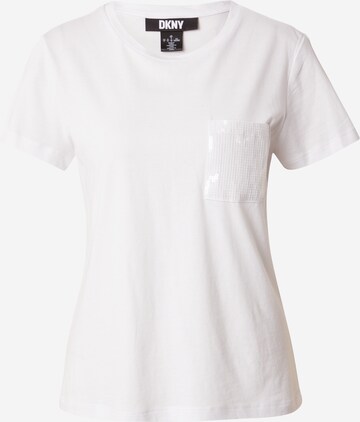 DKNY T-shirt i vit: framsida