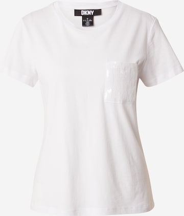 DKNY Shirt in Wit: voorkant