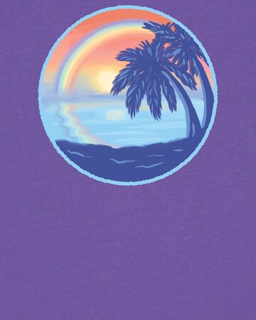 Watapparel Shirt 'Sunset Rainbow' in Lila