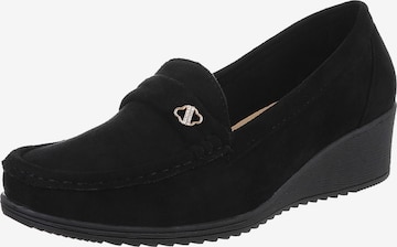 Ital-Design Halbschuhe ' Slipper ' in Schwarz: Vorderseite