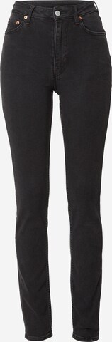 WEEKDAY Skinny Jeans 'Ellis' in Black: front