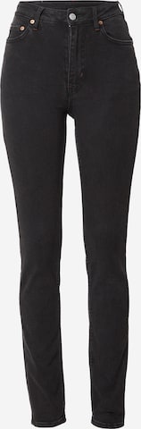 WEEKDAY Skinny Jeans 'Ellis' in Schwarz: predná strana