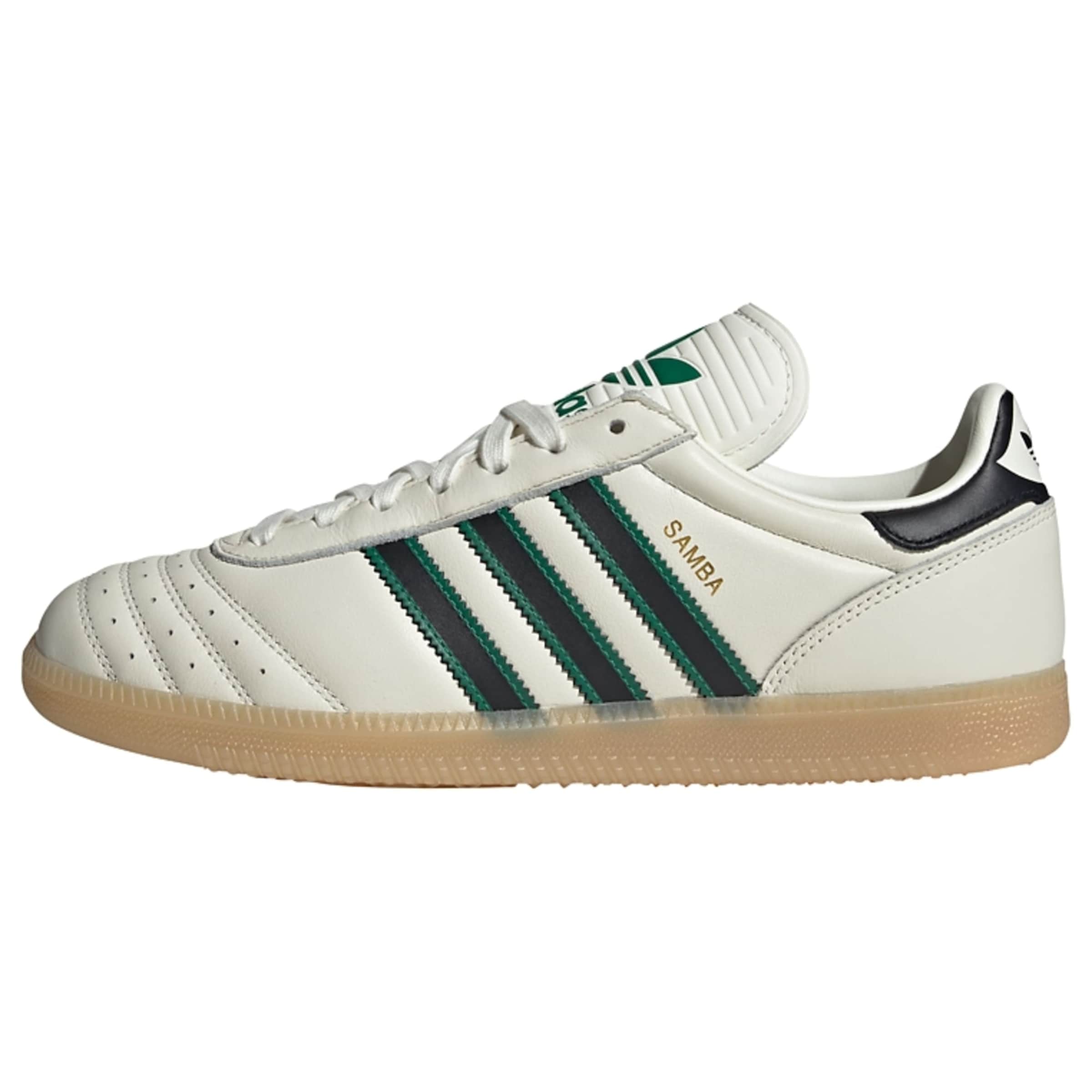 ADIDAS ORIGINALS Baskets basses 'Samba' en vert / noir / blanc, Vue avec produit