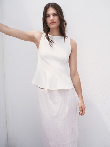 MANGO Topp 'COQUI' i vit: framsida