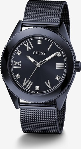 GUESS Analoog horloge 'NOBLE' in Blauw