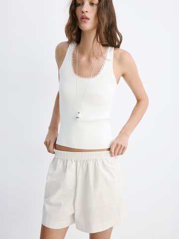 MANGO - Top 'ASAD' en beige: frente