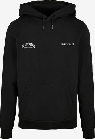 Merchcode Sweatshirt 'Barely Awake' in Zwart: voorkant