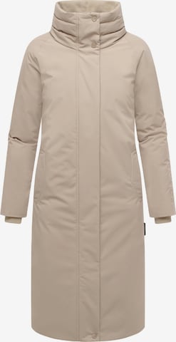 NAVAHOO Winter Coat 'Traumblüte 14' in Grey: front