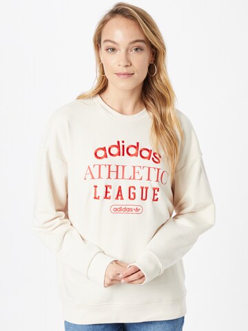 ADIDAS ORIGINALS Sweatshirt in Beige: front