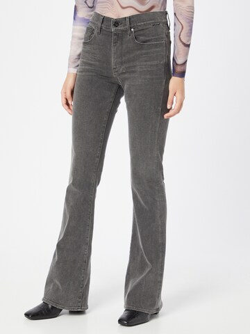 G-Star RAW Flared Jeans in Grijs: voorkant