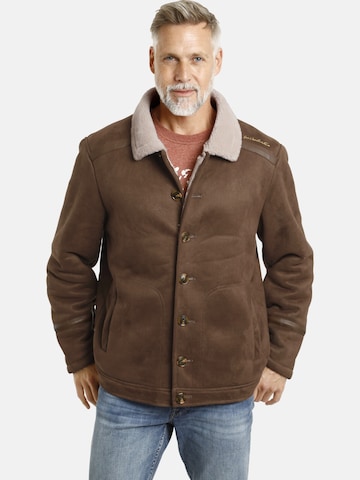 Jan Vanderstorm Between-Season Jacket 'Lothar' in Brown: front