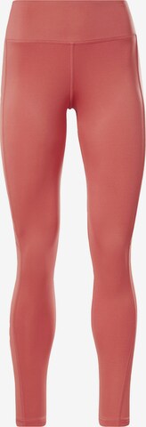 Reebok Скинни Спортивные штаны в Ярко-розовый: спереди