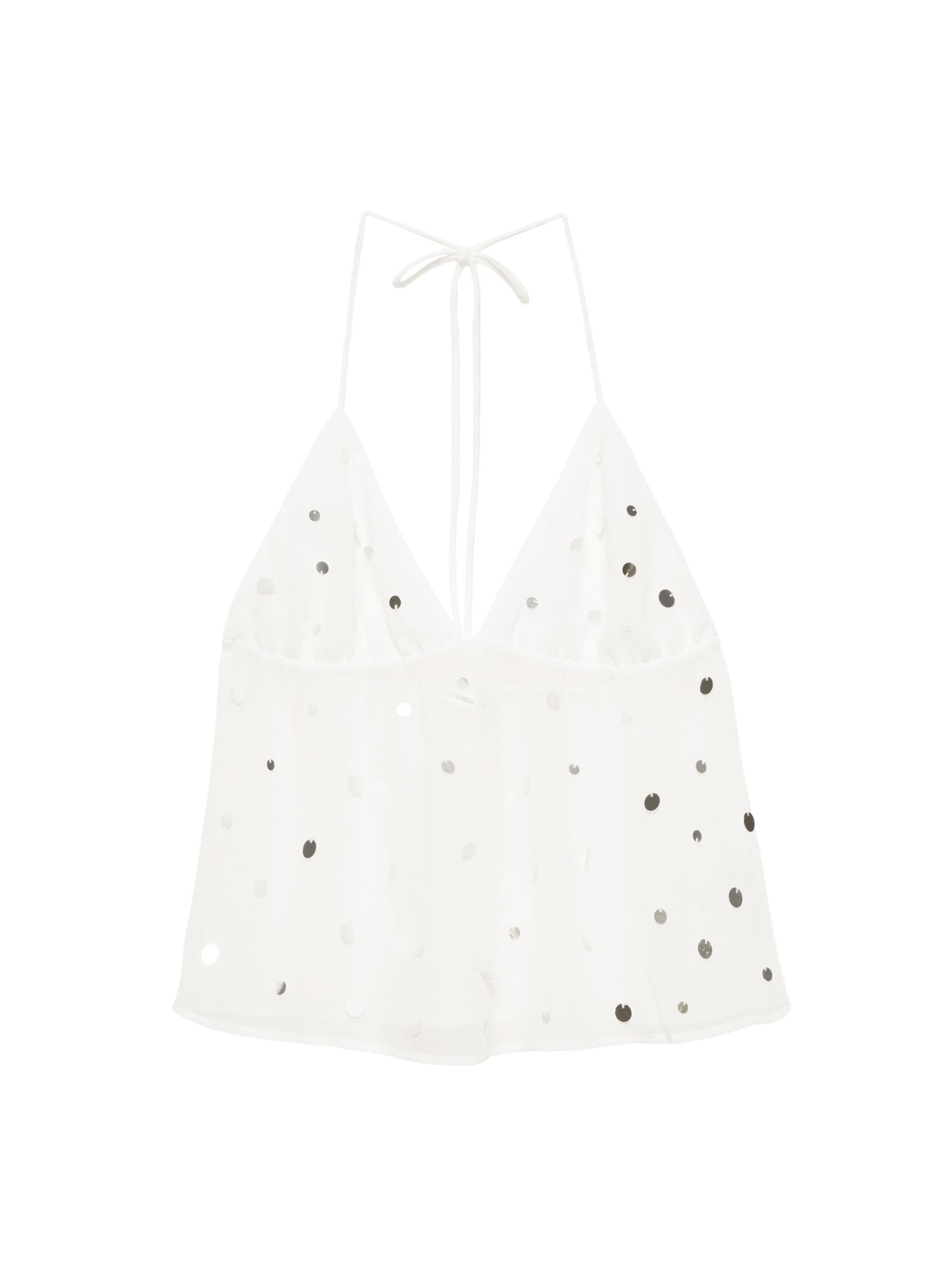Pull&Bear Top in Weiß: Vorderseite