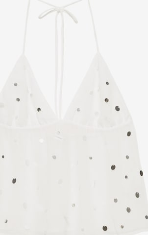 Pull&Bear Top in Weiß: Vorderseite