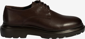 Desa - Zapatos con cordón 'Lässige Spitze' en marrón: frente
