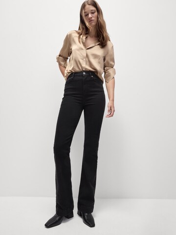 Marks & Spencer Wide leg Jeans in Black: front