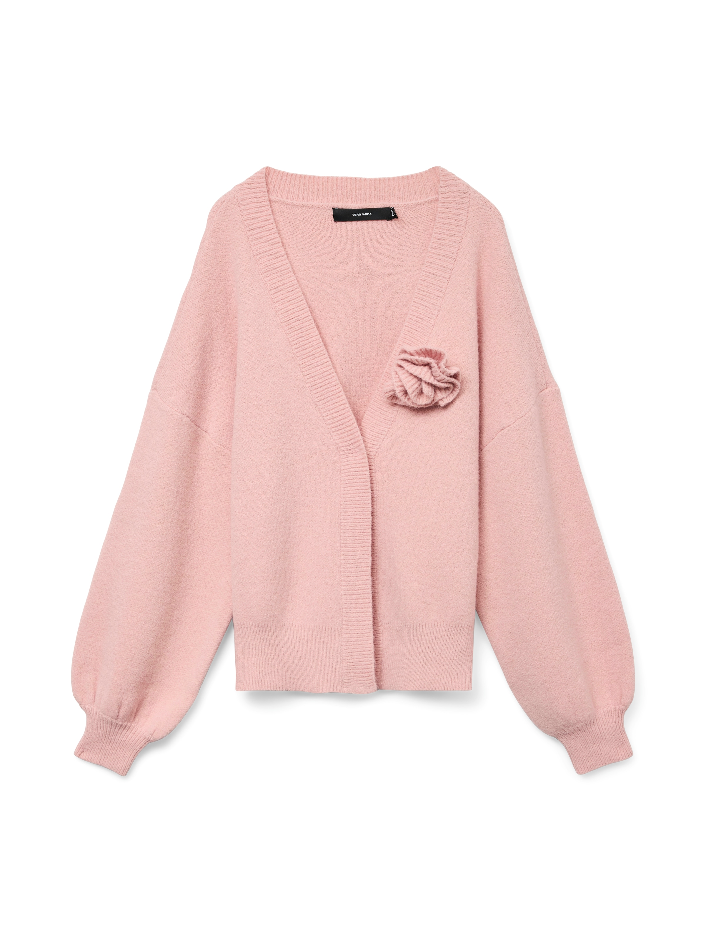 VERO MODA Neuletakki 'VMCarrie' värissä vaaleanpunainen: etupuoli