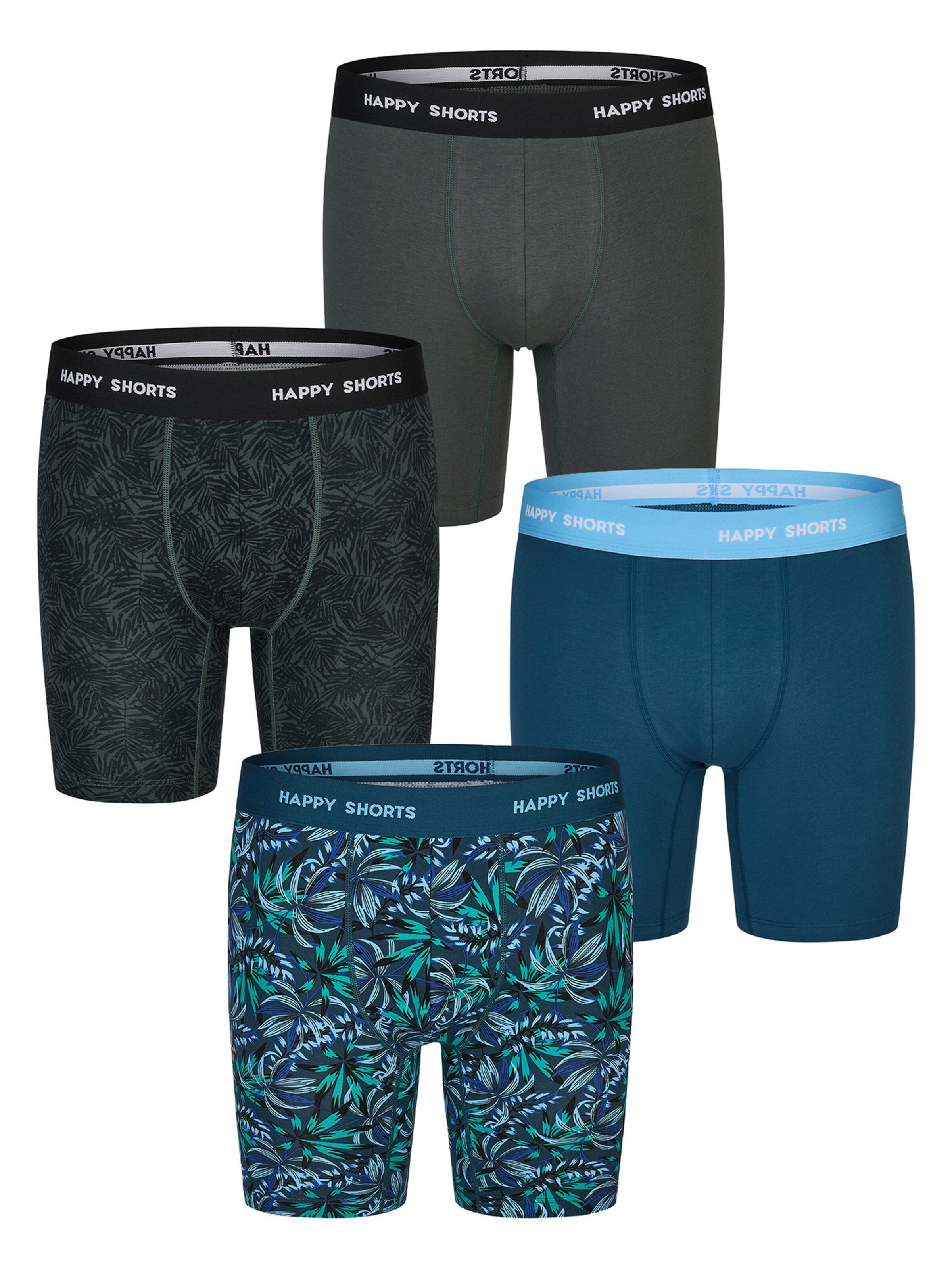 Happy Shorts Langer Boxer ' Motive ' in L in mischfarben, Produktansicht