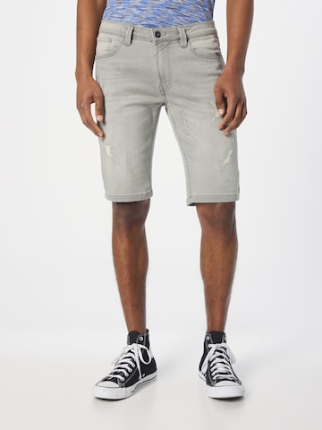 INDICODE JEANS Slimfit Shorts in Grau: predná strana