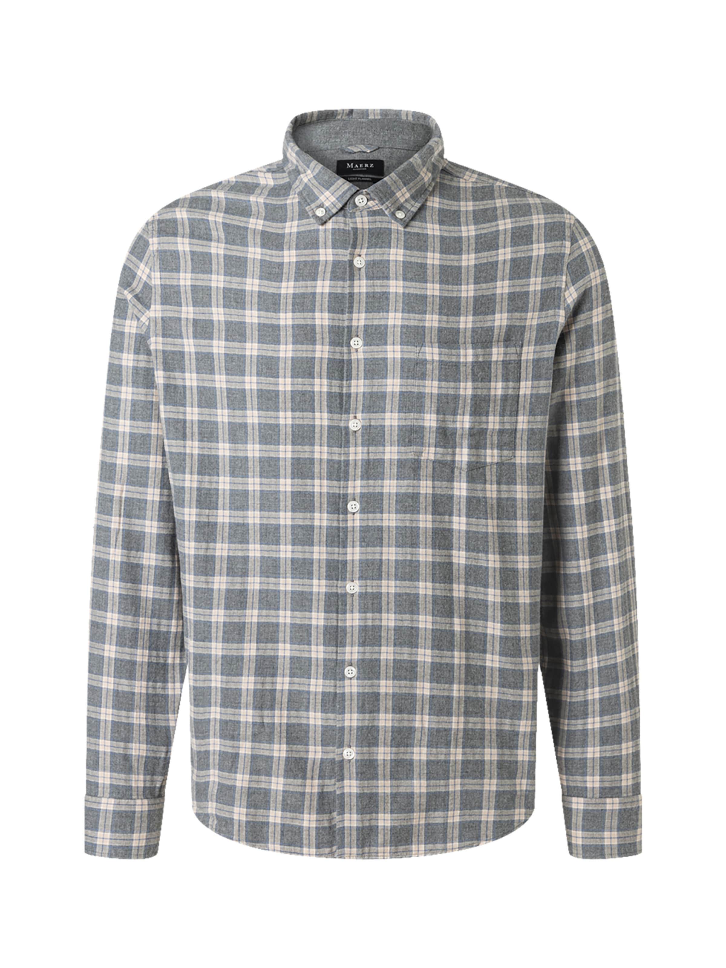 Coupe regular Chemise MAERZ Muenchen en gris : devant