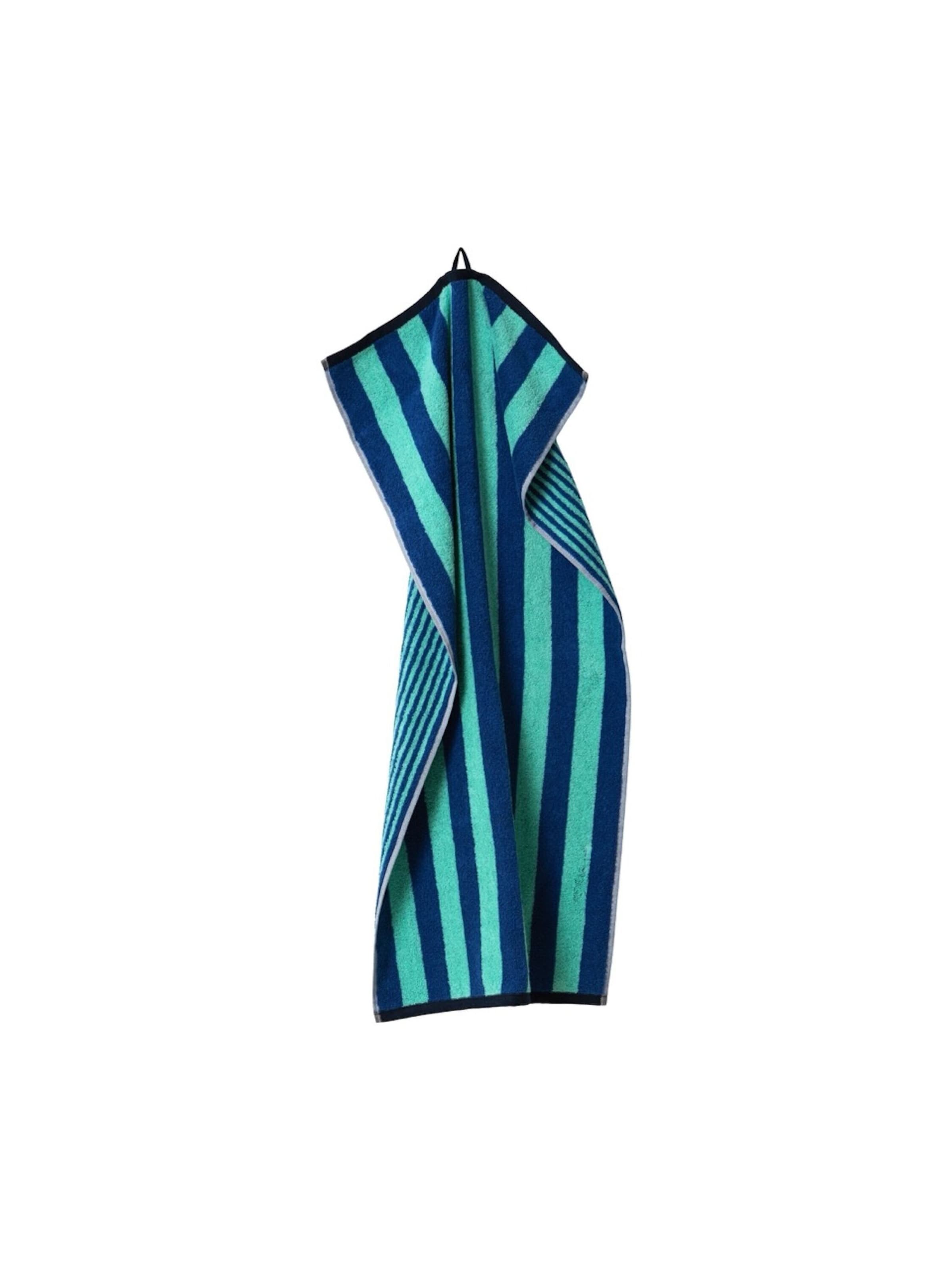 Herzbach home Towel 'Good Vibes' in Blue: front