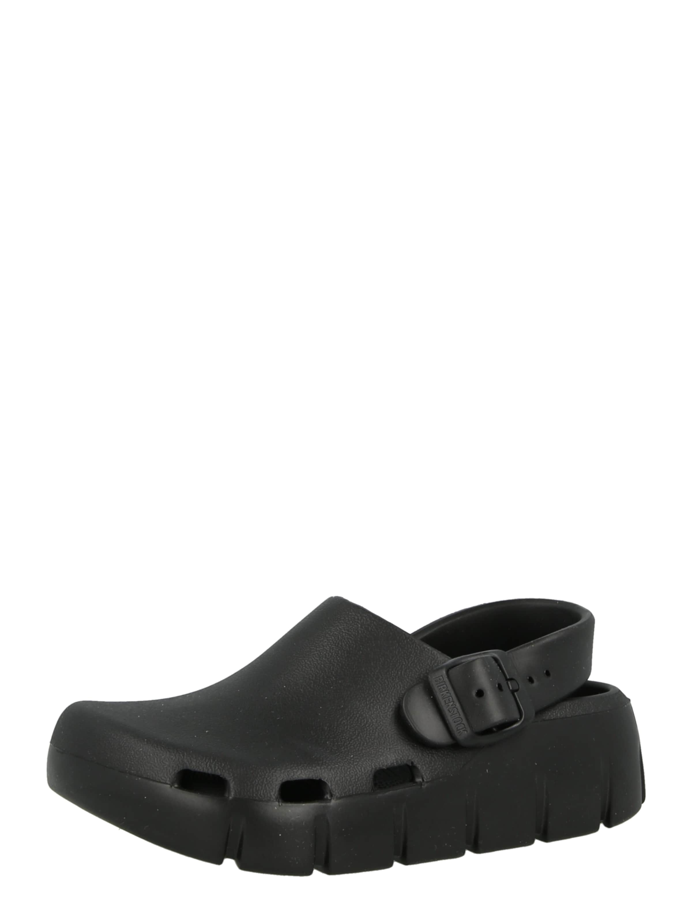 BIRKENSTOCK - Zapatos abiertos en negro: frente