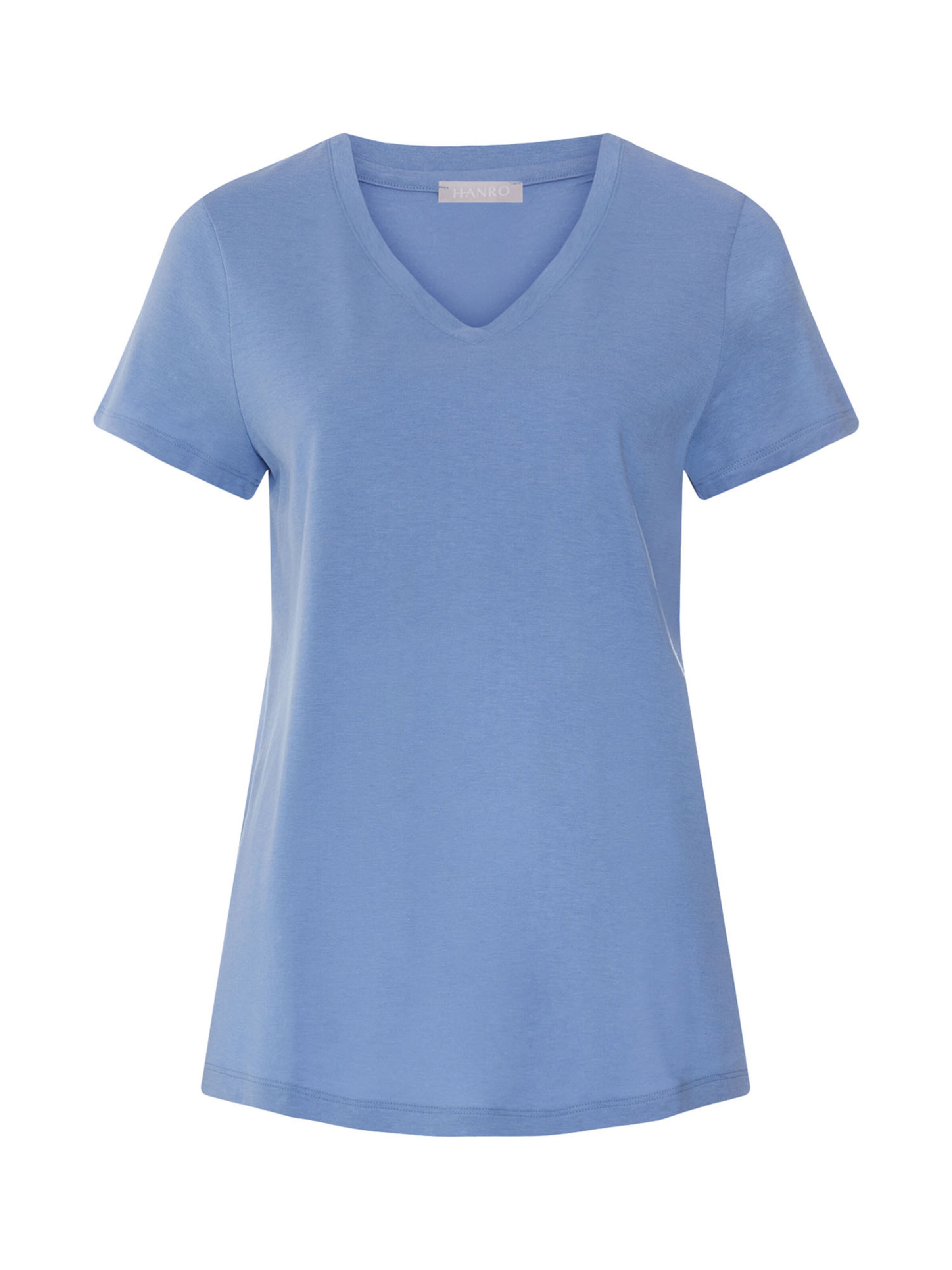 Hanro T-Shirt ' Sleep & Lounge ' in Blau: Vorderseite