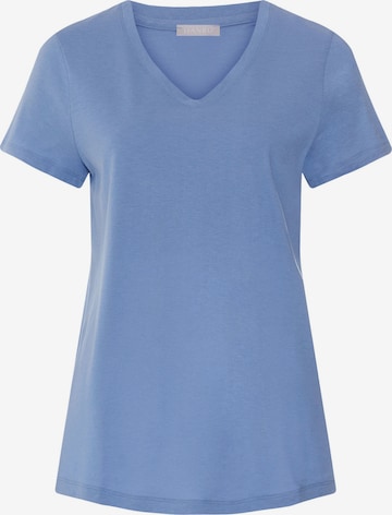Hanro T-Shirt ' Sleep & Lounge ' in Blau: Vorderseite