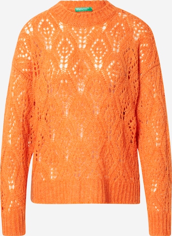 UNITED COLORS OF BENETTON Sweater in Orange: front