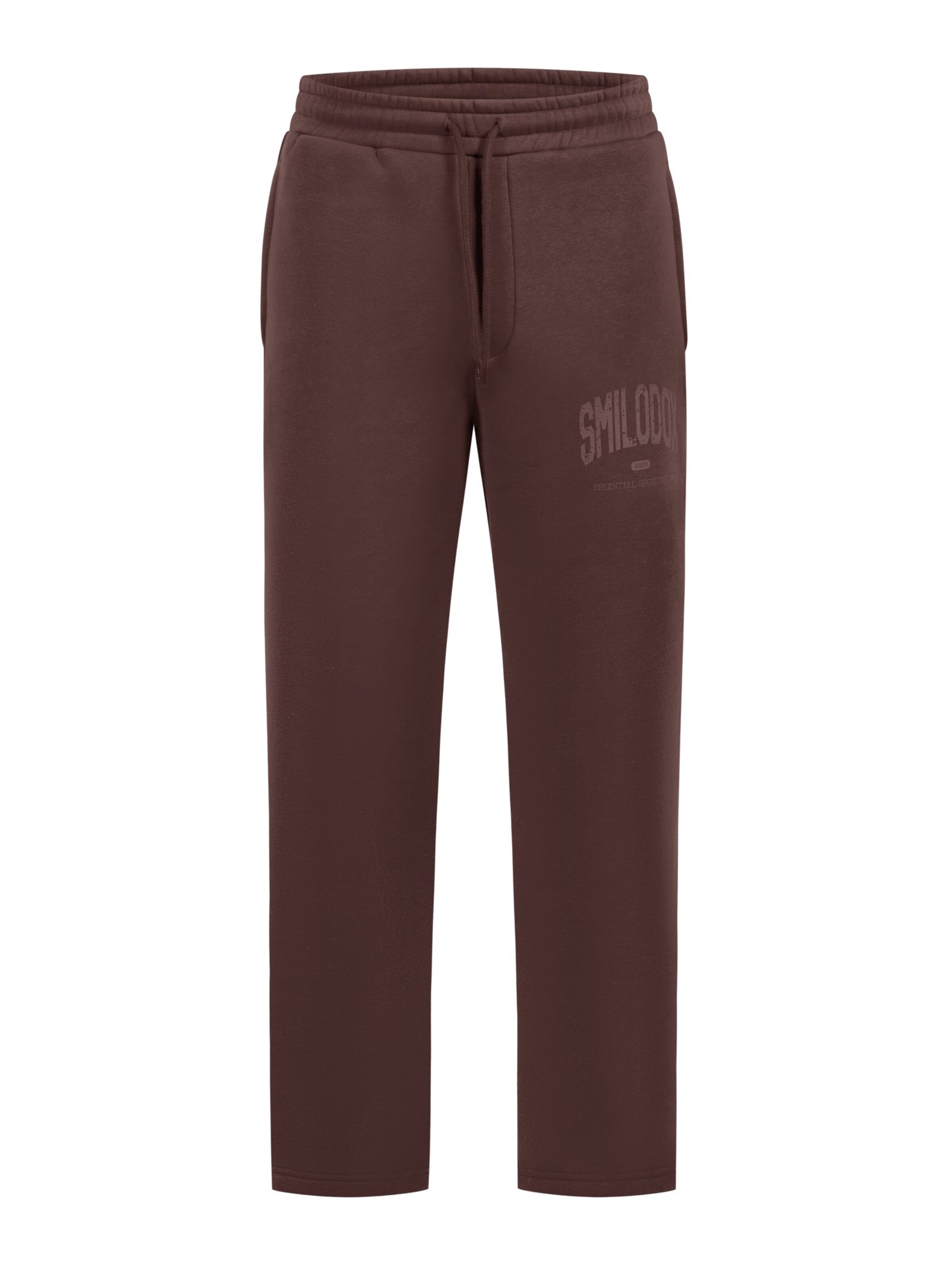 Smilodox Oversize Jogginghose Oswin in Braun: Vorderseite