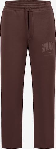 Smilodox Oversize Jogginghose Oswin in Braun: Vorderseite