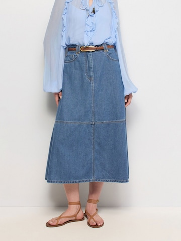 Salsa Jeans Rok in Blauw: voorkant