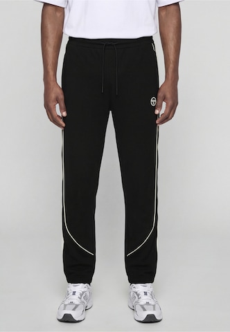 Sergio Tacchini - Tapered Calças de desporto em preto: frente