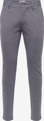 Only & Sons Chino Pants 'Mark' in Grey: front