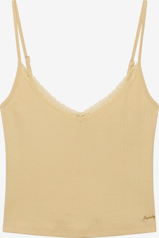 Superdry & Co Top 'Athletic Essentials' in Geel: voorkant
