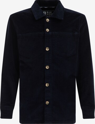 WE Fashion Comfort fit Button up shirt in Blue: front