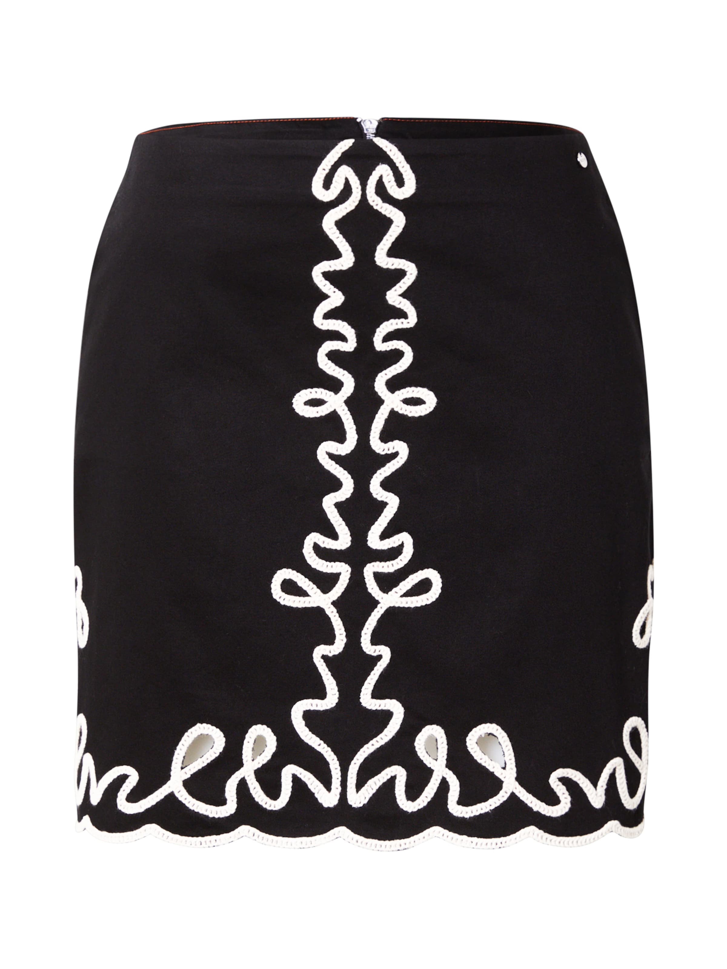 Jupe 'C_Valembroi' BOSS en noir : devant