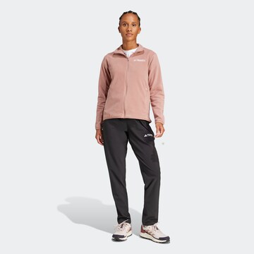 ADIDAS TERREX Functionele fleece jas 'Multi Essentials' in Roze