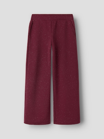 NAME IT - Pierna ancha Pantalón en rojo