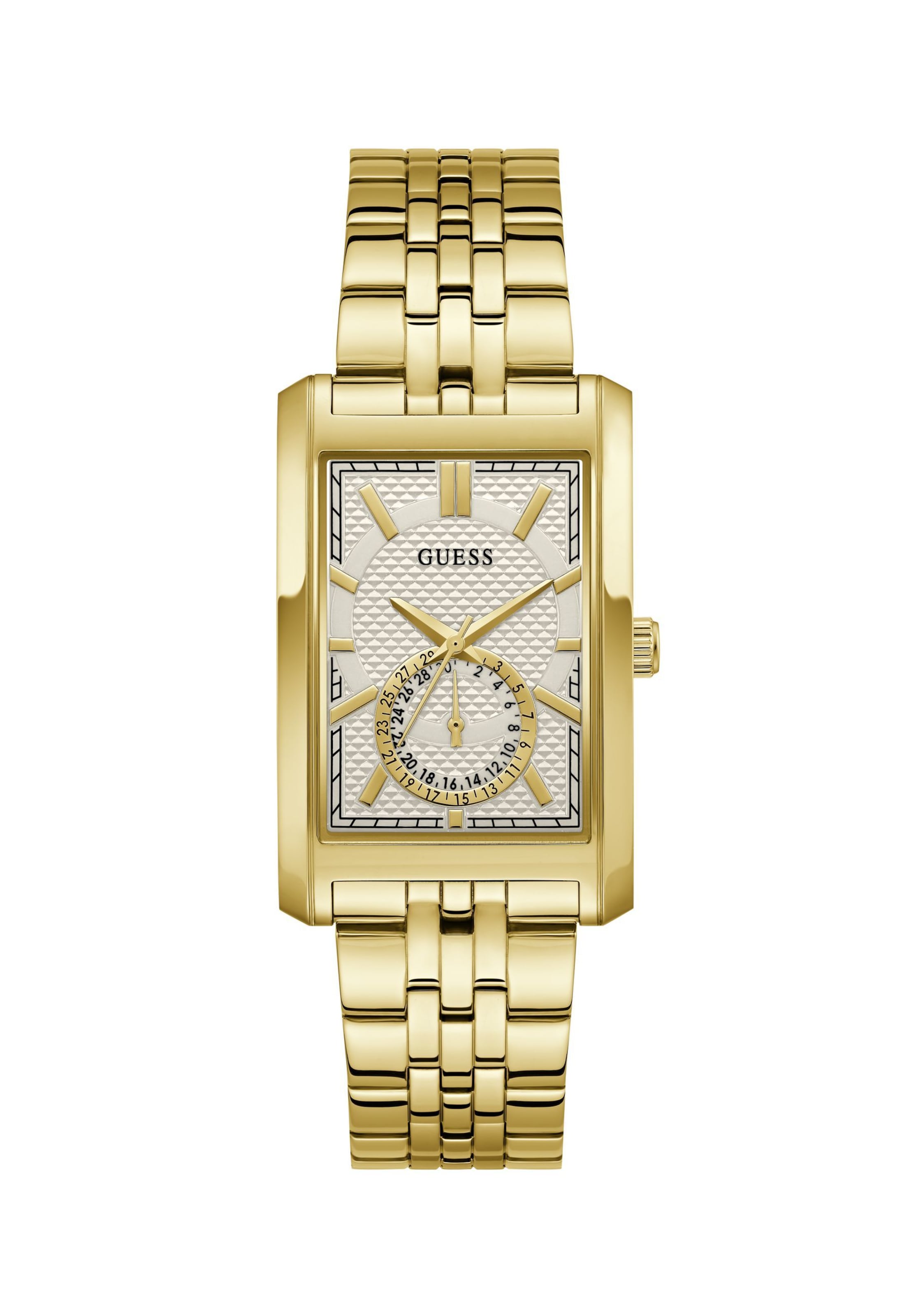 Orologio analogico 'HUGH' di GUESS in oro: frontale