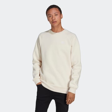 ADIDAS ORIGINALS - Sweatshirt 'Trefoil Essentials ' em branco: frente