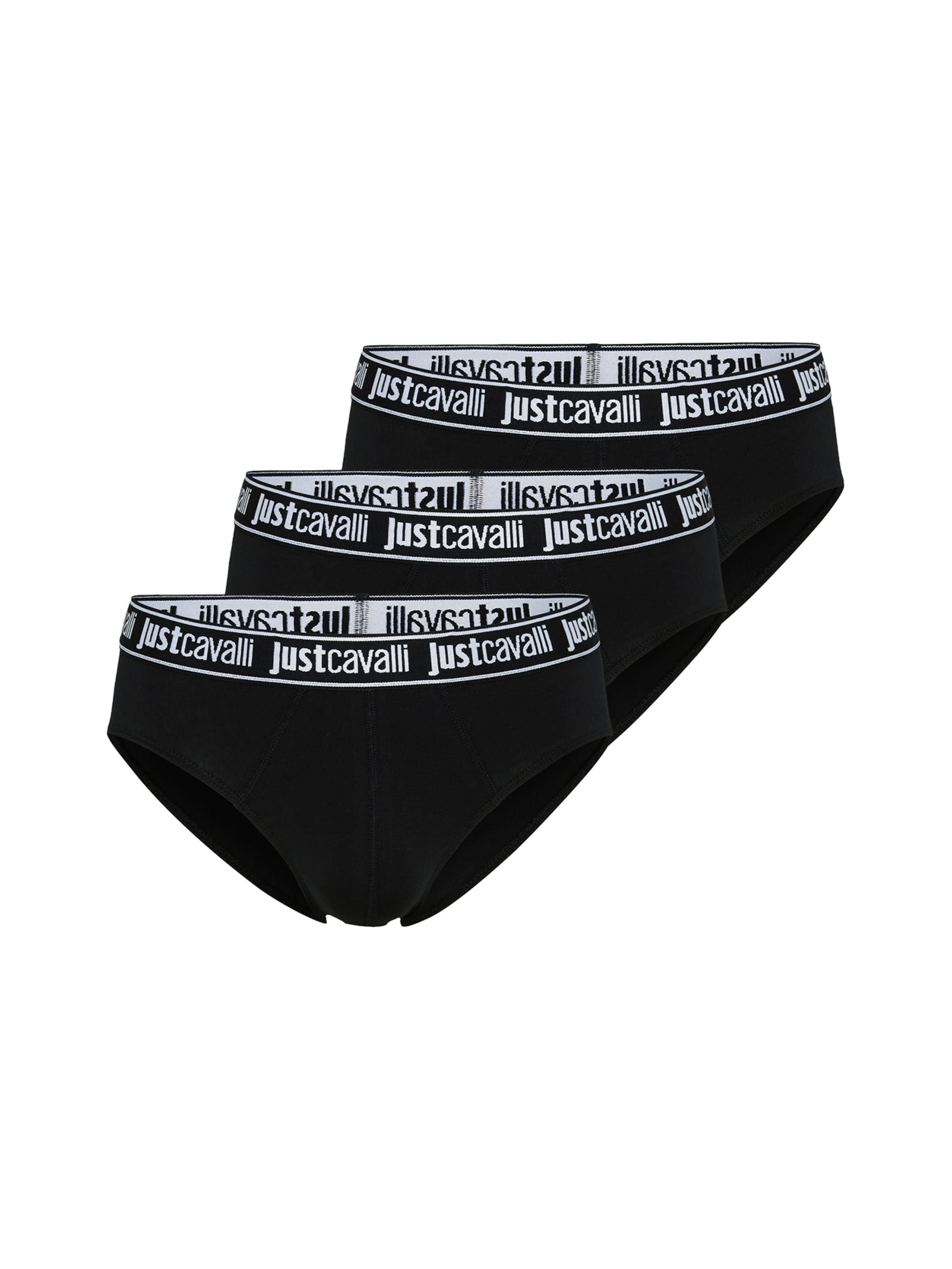 Just Cavalli Σλιπ σε μαύρο: μπροστά