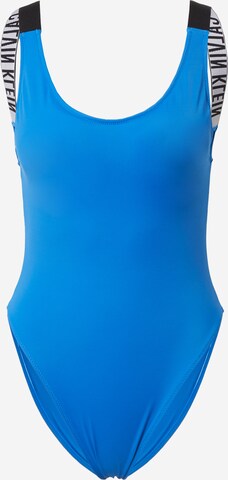 Calvin Klein Swimwear Bustier Badeanzug in Blau: predná strana