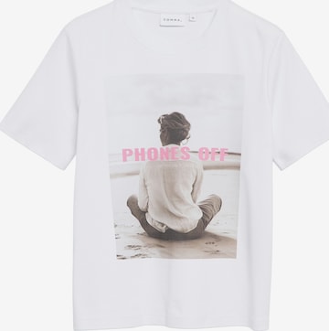 T-shirt COMMA en blanc : devant
