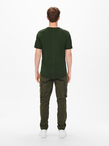 Only & Sons T-Shirt 'BENNE' in Grün