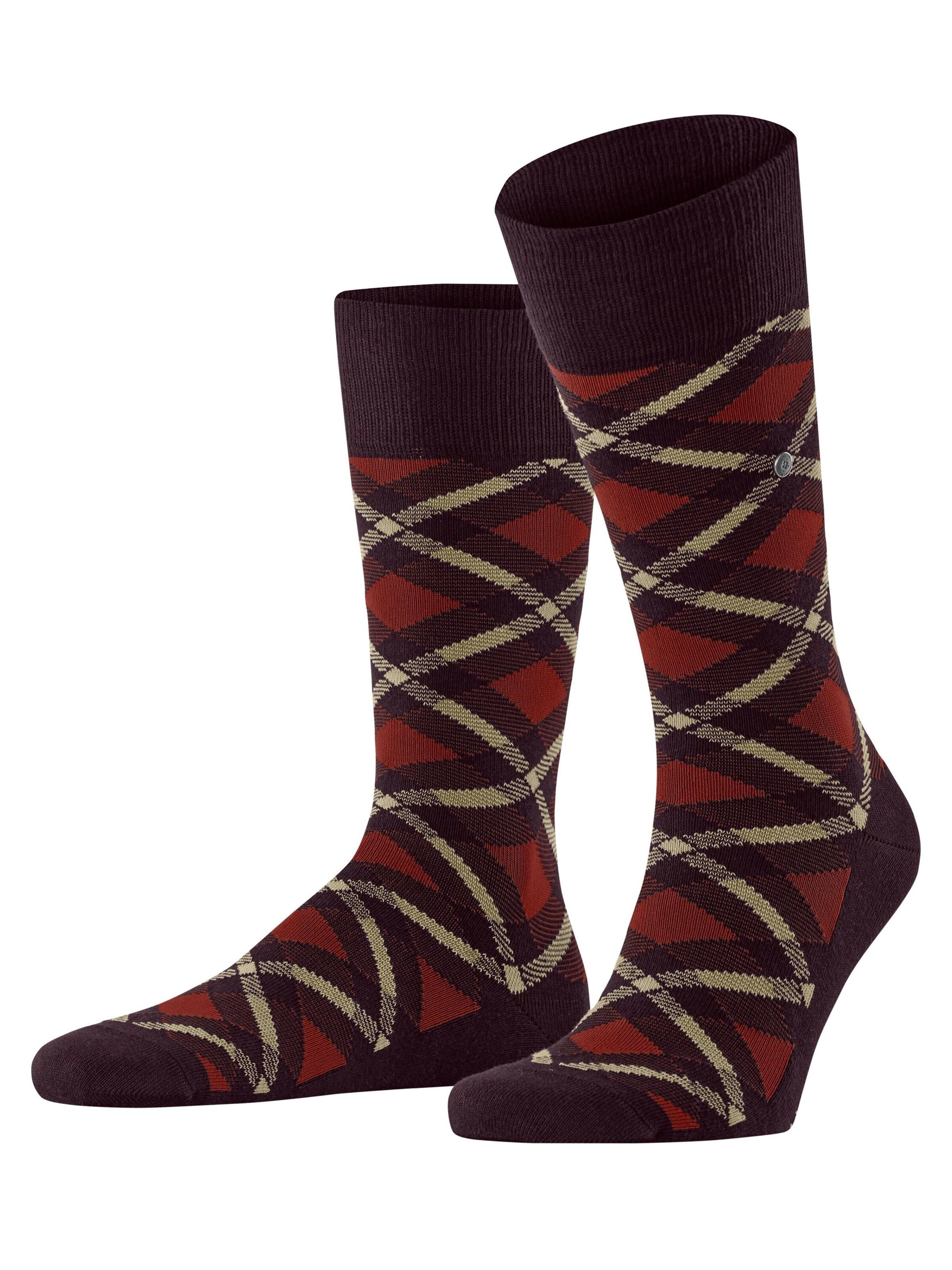 BURLINGTON Socken 'Tartan'‌ in Pink: Vorderseite