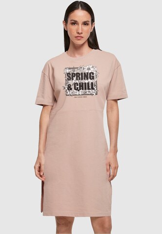 Merchcode Jurk 'Spring And Chill' in Roze: voorkant