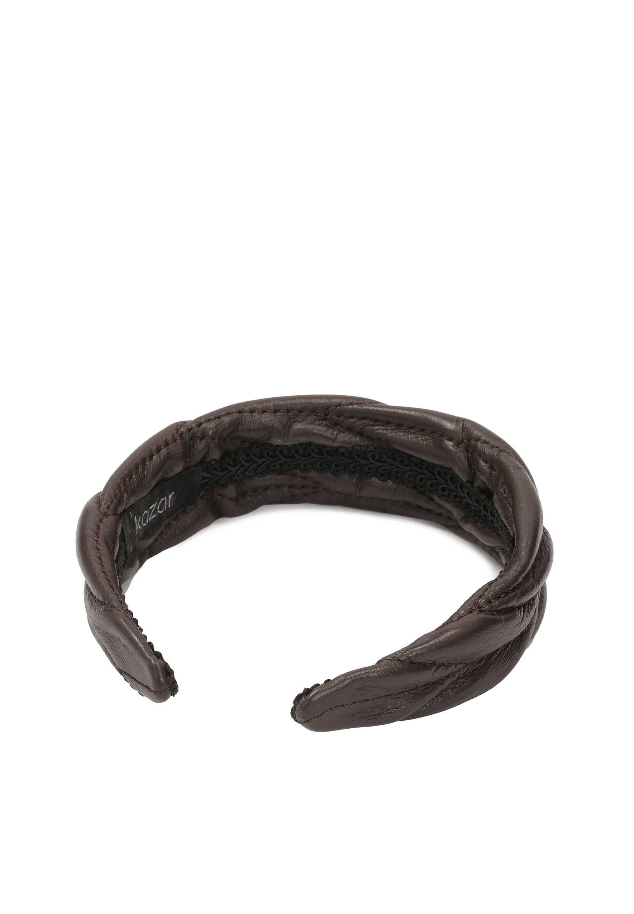 Ornement pour cheveux Kazar en marron