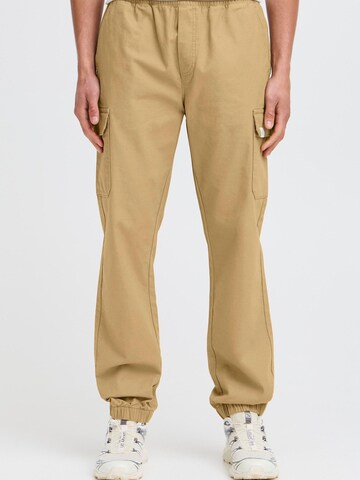 !Solid Tapered Cargobroek 'CAELAN' in Beige: voorkant
